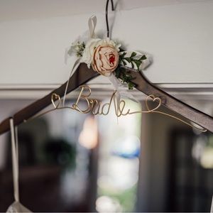 Wooden “Bride” Hanger